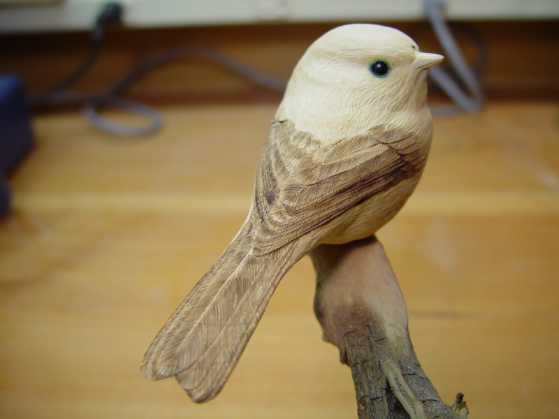 wood carving birds